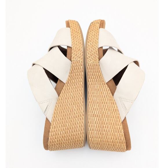 Eurosoft Kailani Platform Wedge Sandal Women's Open Toe Bone Size US8M EU39 - Picture 5 of 8